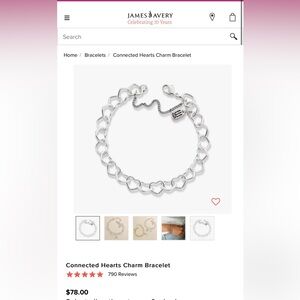 JAMES AVERY Connected Heart Charm